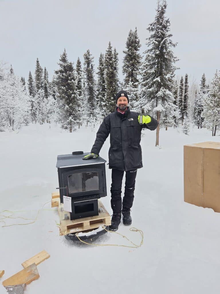 Bereit zum Loslegen! Der neue Ofen ist in den Startlöchern