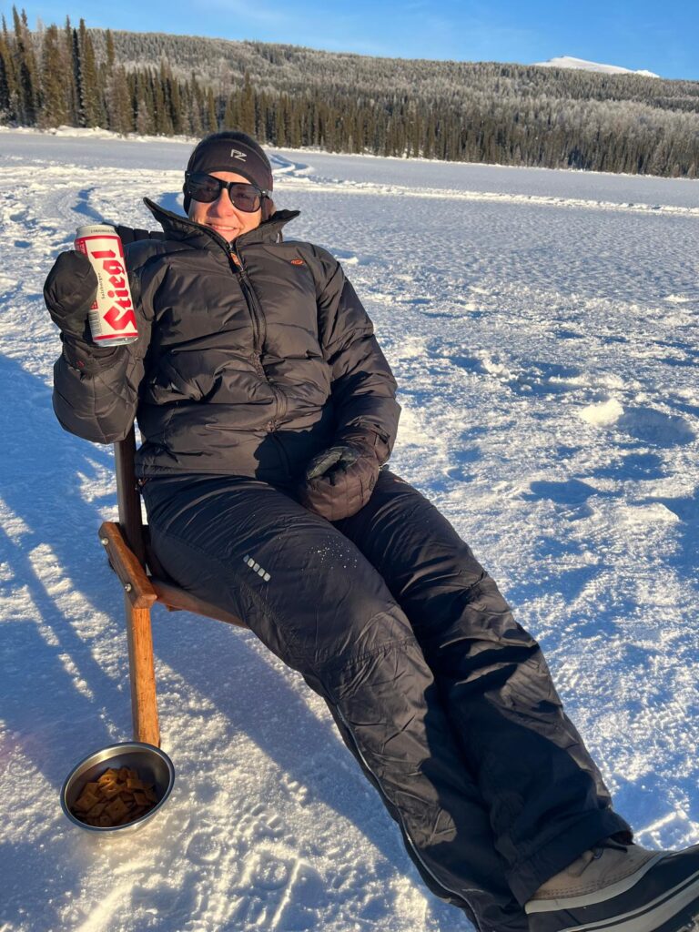 Willkommens-Stiegl bei -30 Grad